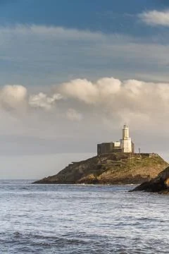 The Mumbles and lighthouse, portrait Stock Photos