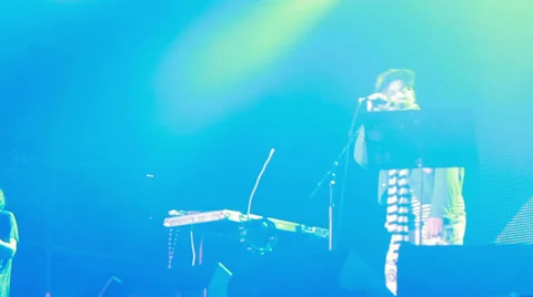 Mumiy Troll live performance at the rock festival The Best City.UA 스톡 동영상 32087816