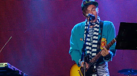 Mumiy Troll live performance at the rock festival The Best City.UA Vídeos de archivo 32192022