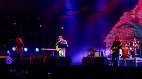 Mumiy Troll live performance at the rock festival The Best City.UA Vídeos de archivo 32213634