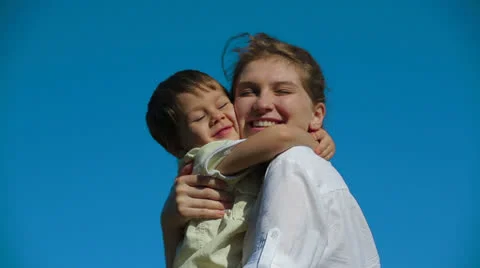 Mummy And Son Stock-Footage 26183610