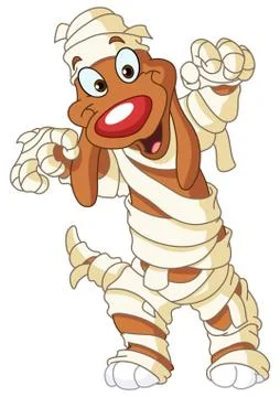 Mummy dog Stock Illustration
