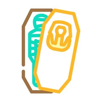 Mummy egypt color icon vector illustration Stock Illustration