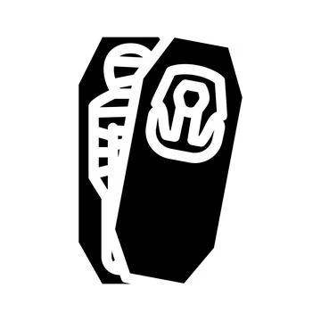 Mummy egypt glyph icon vector illustration Stock Illustration