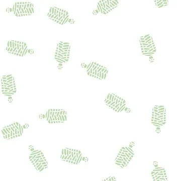 Mummy egypt glyph seamless pattern Stock Illustration