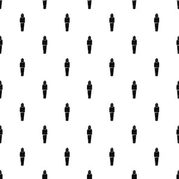 Mummy egypt pattern vector seamless Stock Illustration