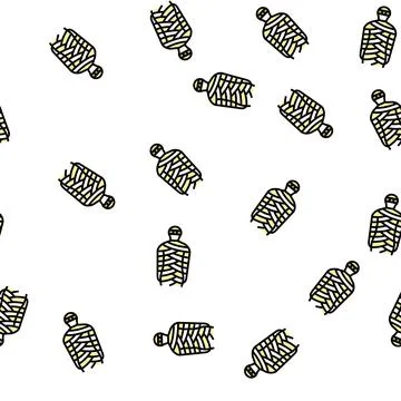 Mummy egypt vector seamless pattern Stock Illustration