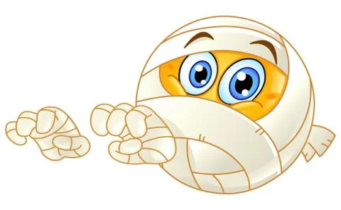 Mummy emoticon Stock Illustration