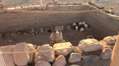 Mummy, Paracas, Peru Stock-Footage 445817