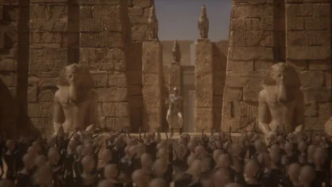 The mummy queen starts the show with a simple yet stunning dance Stock Footage 293661184