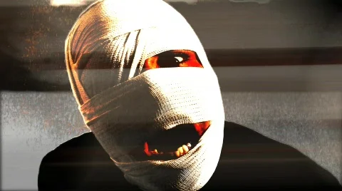 Mummy zombie face Stock-Footage 473541