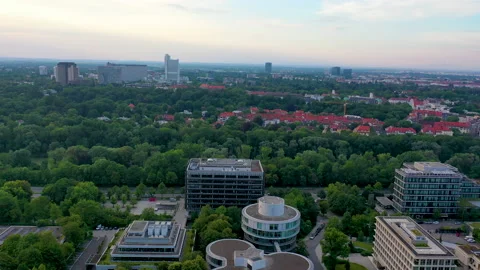 Munchen aerial skyline Stock Footage 138540302