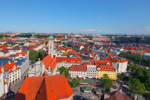 Munchen central city view Stock Photos