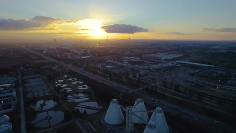 Munchen drone aerial view Stock Footage 167308740