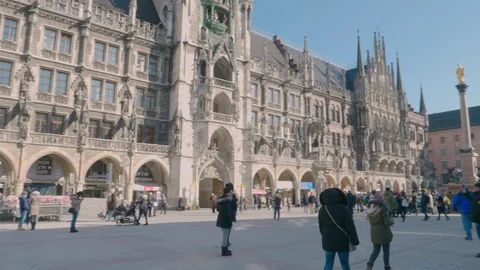 Munchen Munich Germany Marienplatz square Stock Footage 86445234