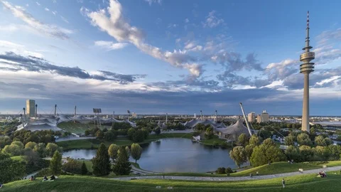 Muncih skyline time lapse view 動画素材 127316894