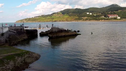 Mundaka-dron-1 Stock Footage 306368671