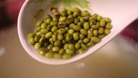 Mung bean soup mung bean porridge (6) Stock Footage 202261193