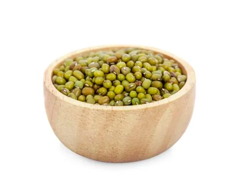 Mung beans isolated on white background Foto stock