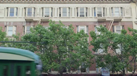 Muni passes through frame Stock Footage 36958032