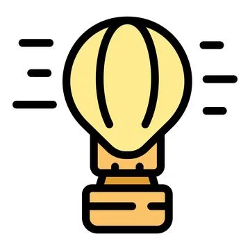 Munich air balloon icon vector flat Ilustración de archivo