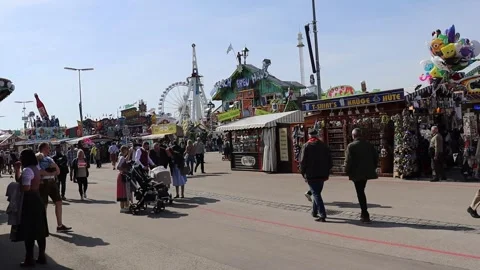 Munich and Oktoberfest Stockbeeldmateriaal 248080320