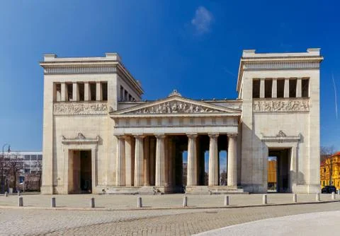 Munich. Arch on the Royal Square Stock Photos