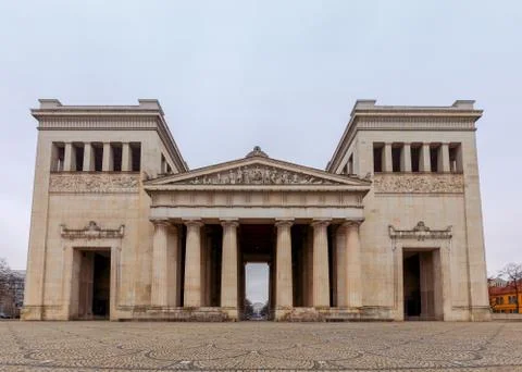 Munich. Arch on the Royal Square. Stock Photos