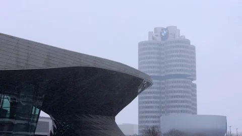 Munich, bavaria, germany - 07 01 2024: the headquarters of bmw video Stock Footage 262994544