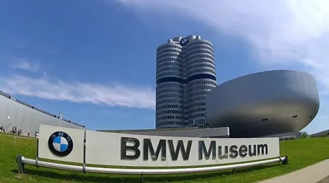 Munich bmw welt Stock Footage