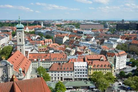 Munich Cityscape Stock Photos