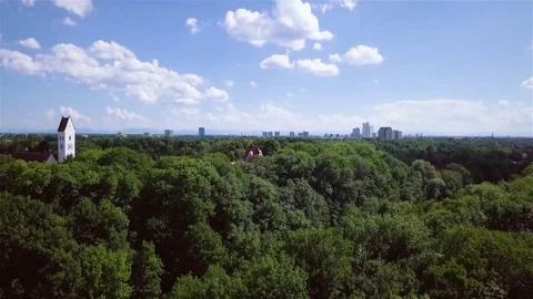 Munich Drone Shot 4K Stock Footage