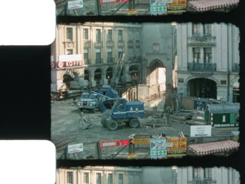 Munich Germany 1968 Constructing Subway 1 Stock Footage 306922424