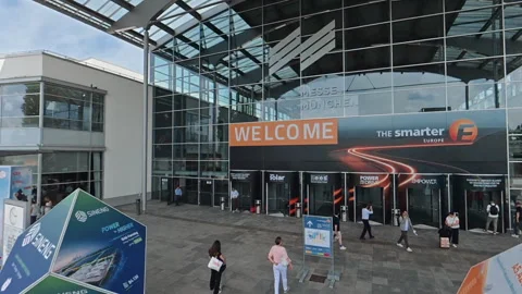 Munich Germany 23 June 2026 The smarter E Europe Entrance Stock Footage 337971537