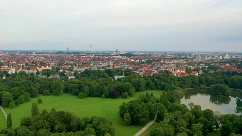 Munich germany aerial 스톡 동영상 138540208