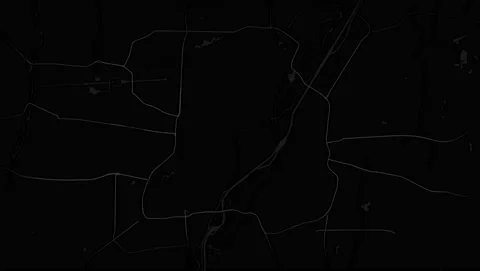 Munich Germany city map animation. River Isar, water, highway, roads and road Stock Footage 169250038