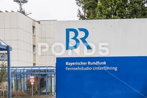 Munich / Germany - February 16 2018: The Bayerische Rundfunk is broadcasting Stock Photos