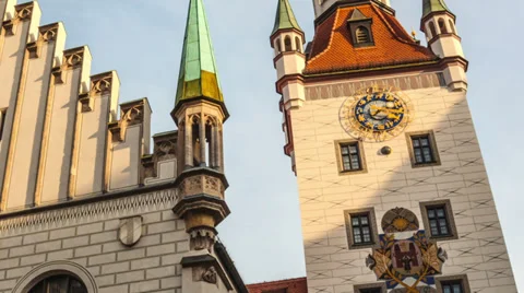MUNICH, GERMANY - The historical town hall on the main square Stock Footage 36297571