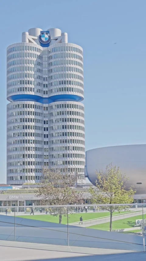MUNICH, GERMANY - OCTOBER 03, 2025: BMW museum center in Munich. BMW Stock Footage 318846239