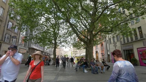 Munich Karsplatz square Stock-Footage 75951654