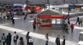 Munich Main Train Station Crowd Passenger Wait Walk Crowd Passing People Commute HD Footage