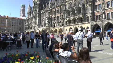 Munich. Marienplatz. Stock Footage 100737111
