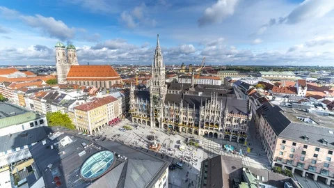 Munich marienplatz square 動画素材 127315735