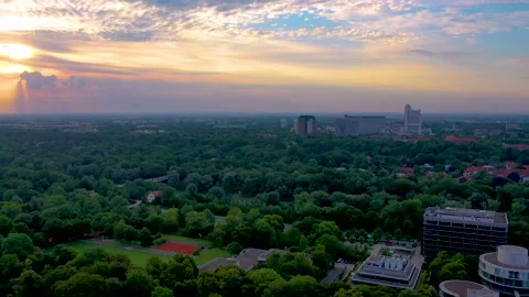 Munich mornig aerial view Video stock 138540586