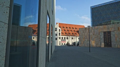 MUNICH - NOVEMBER 19: Left to right pan real time establishing shot of the 動画素材 126064593