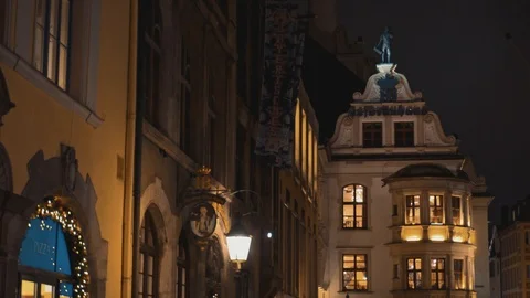 MUNICH - NOVEMBER 22: Left to right pan real time medium shot of a beautiful 库存影片 126008601