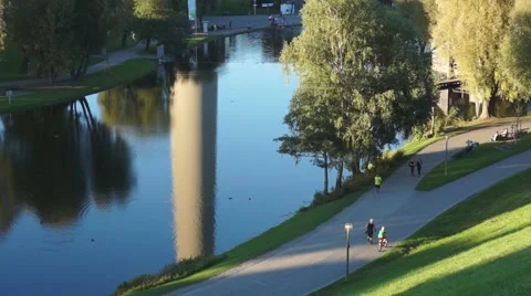 Munich Olympia Park Germany Stock Footage 43801304