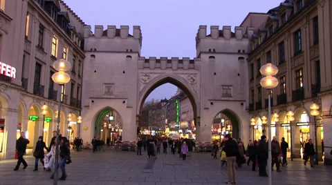 Munich Pedestrian Stock Footage 36003604
