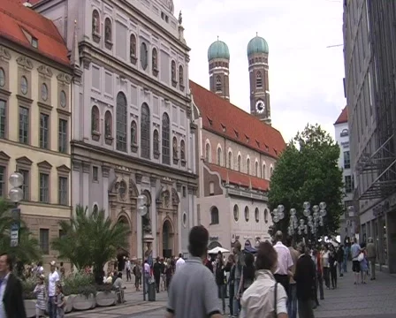 Munich Pedestrian Zone 库存影片 84829