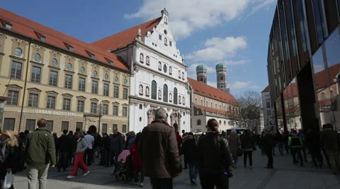 Munich Pedestrian Zone Stock Footage 55783009